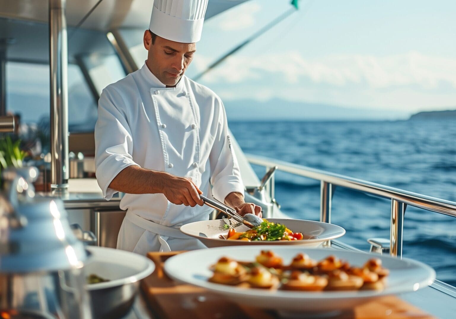 Chef on a yacht, Generative AI